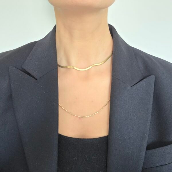 damla-zincir-kolye-14-ayar-altin-kaplama-4 Damla zincir kolye - 14 Ayar Altın Kaplama