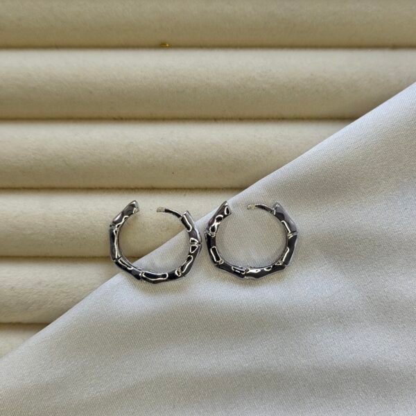 halka-kupe-silver-14-ayar-beyaz-altin-kaplama-1 Halka Küpe Silver - 14 Ayar Beyaz Altın Kaplama