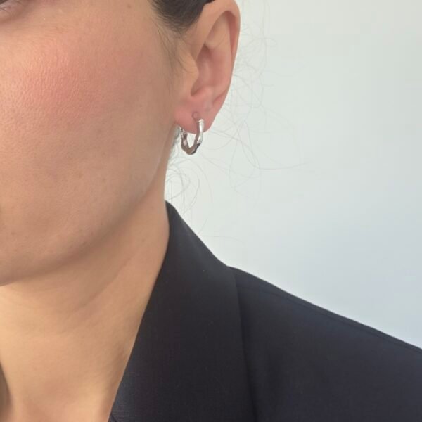 halka-kupe-silver-14-ayar-beyaz-altin-kaplama-2 Halka Küpe Silver - 14 Ayar Beyaz Altın Kaplama