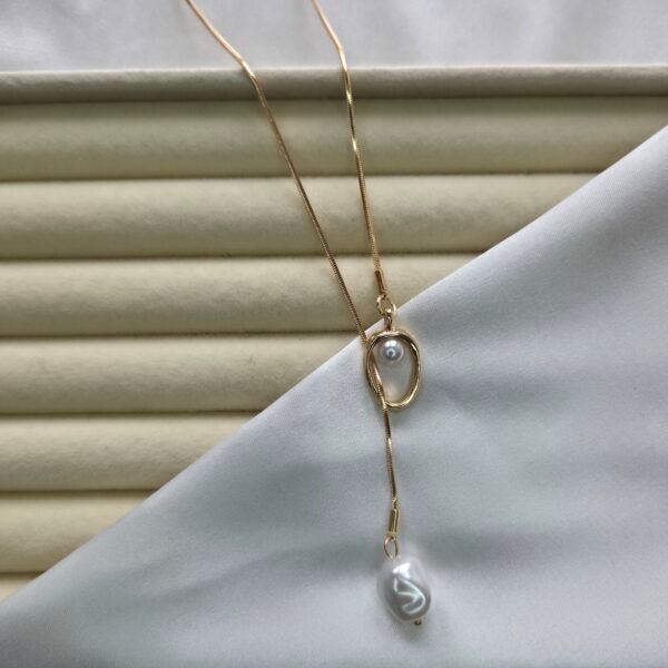 inci-dekolte-kolye-paslanmaz-celik-1 İnci Dekolte Kolye - Paslanmaz Çelik