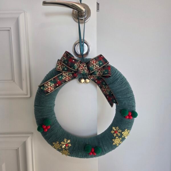 kadife-yesil-noel-celengi-1 Kadife Yeşil Noel Çelengi