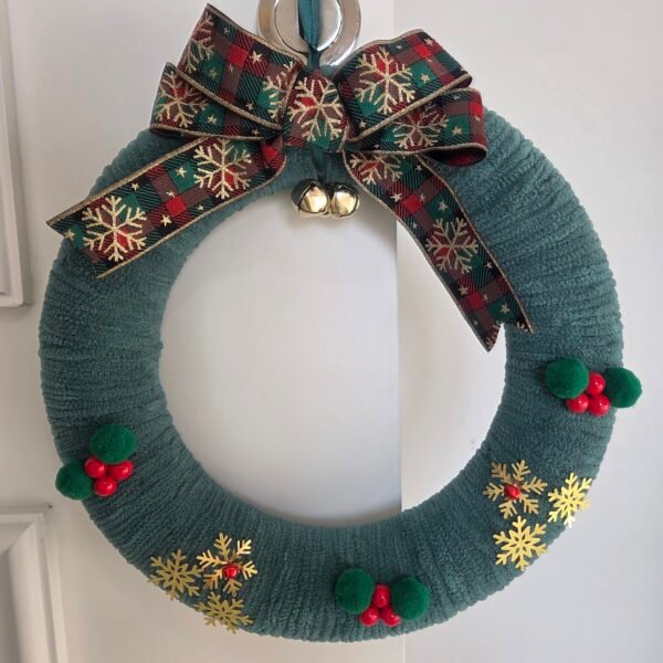 kadife-yesil-noel-celengi-4-1 Kadife Yeşil Noel Çelengi