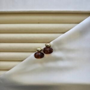 kehribar-damla-kupe-1 Kehribar Damla Küpe - Paslanmaz Çelik