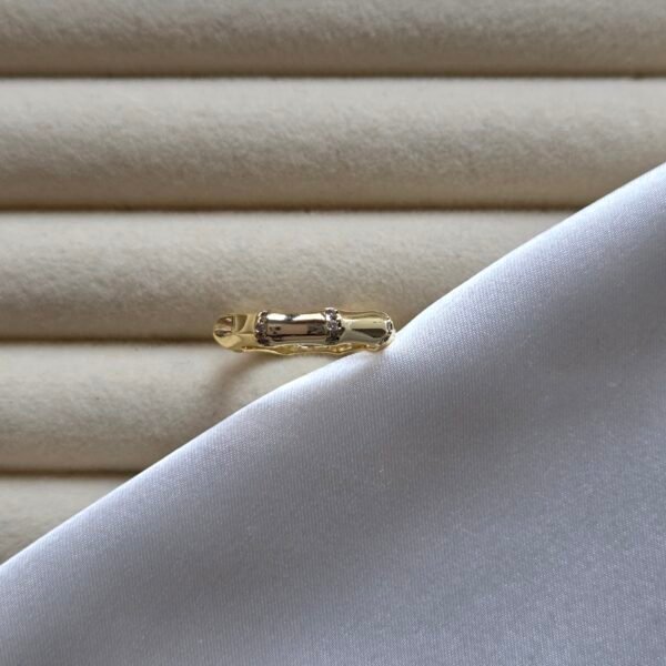 Kemik Yüzük - 14 Ayar Altın Kaplama