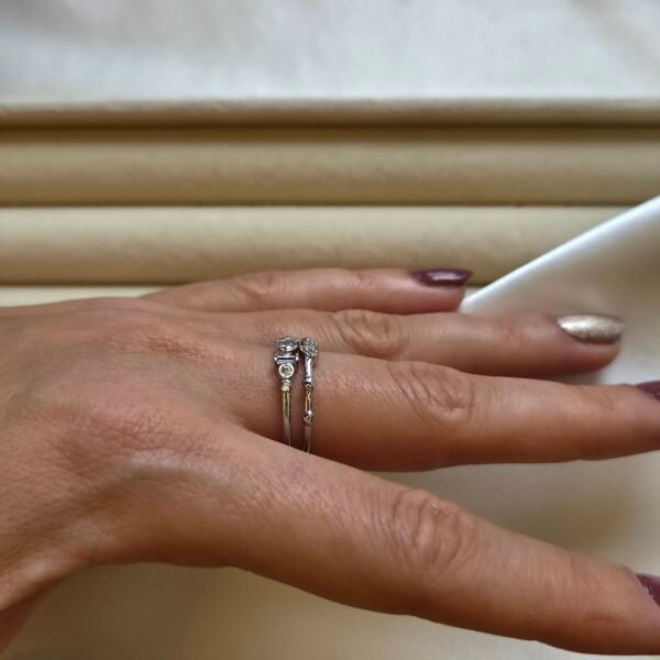 matmazel-yuzuk-14-ayar-beyaz-altin-kaplama-3 Matmazel Yüzük - 14 Ayar Beyaz Altın Kaplama