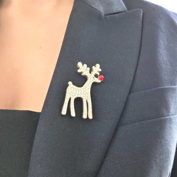 Noel Geyiği Broş