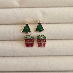 noel-kupe-kombini-cam-agaci-ve-hediye-paketi-1 Noel Küpe Kombini - Çam Ağacı ve Hediye Paketi