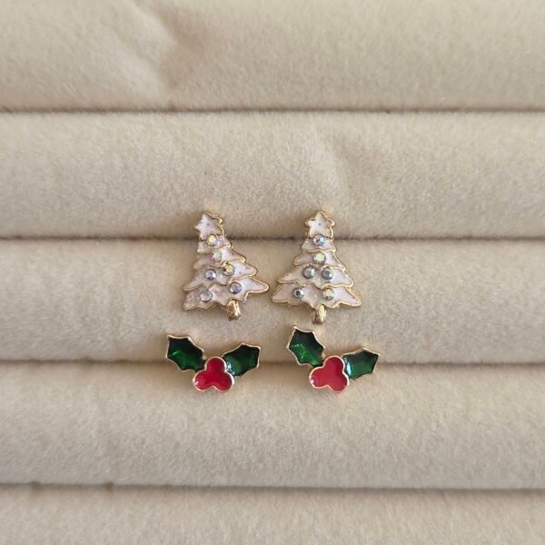 noel-kupe-kombini-karli-agac-ve-kokina-1 Noel Küpe Kombini - Karlı Ağaç ve Kokina