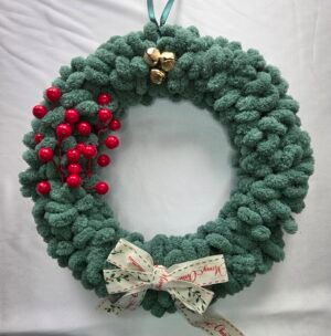 Puffy Yeşil Noel Çelengi