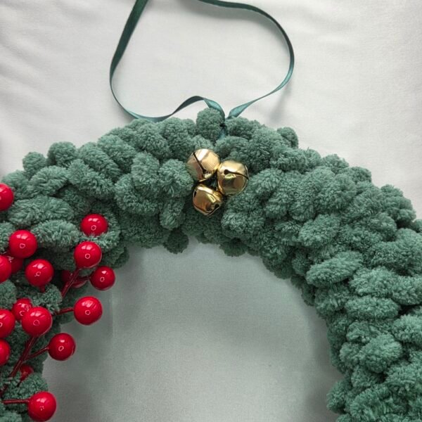 Puffy Yeşil Noel Çelengi