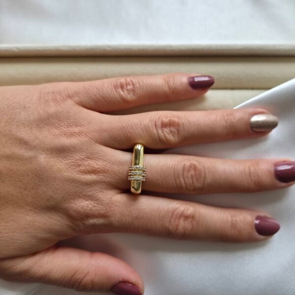 siena-kare-yuzuk-14-ayar-altin-kaplama-2 Siena Kare Yüzük - 14 Ayar Altın Kaplama