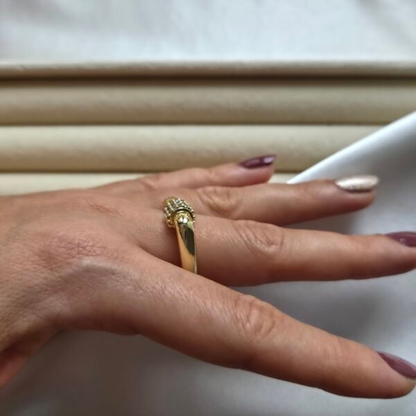 siena-kare-yuzuk-14-ayar-altin-kaplama-3 Siena Kare Yüzük - 14 Ayar Altın Kaplama