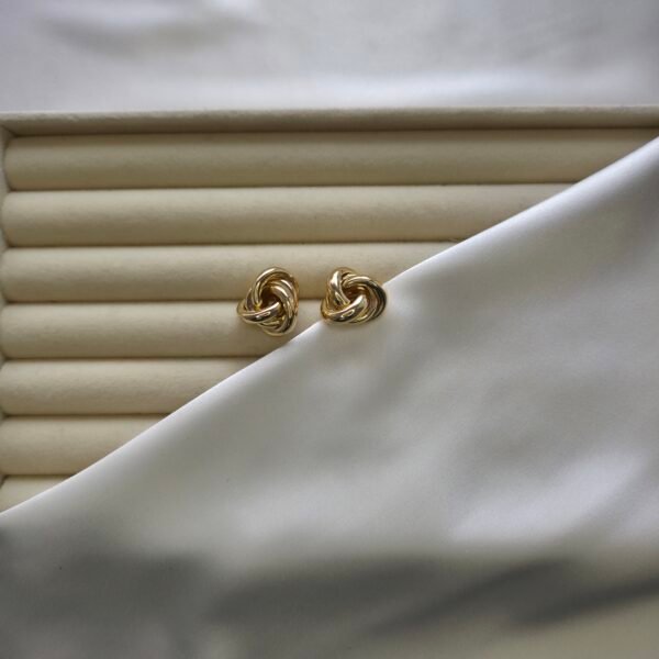 uclu-circle-gold-kupe-1 Üçlü Circle Gold Küpe - Paslanmaz Çelik