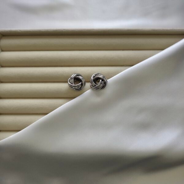 uclu-circle-silver-kupe-1 Üçlü Circle Silver Küpe - Paslanmaz Çelik