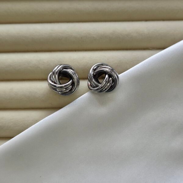 uclu-circle-silver-kupe-2 Üçlü Circle Silver Küpe - Paslanmaz Çelik