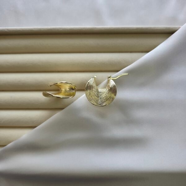 yelpaze-halka-kupe-2 Yelpaze Halka Küpe - Paslanmaz Çelik