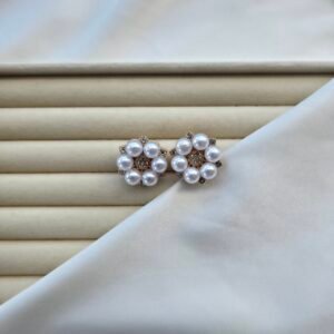 1000029150 Çoklu İnci Kol Düğmesi & Broş (2'li)