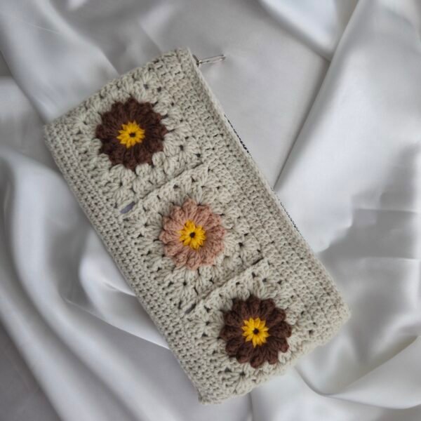 Tarçın Mini Çanta - Kahverengi Çiçekli