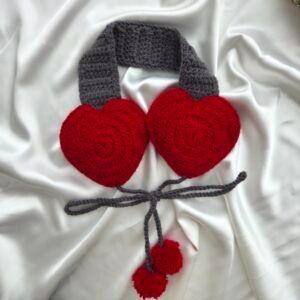 Kırmızı Kalp Kulaklık