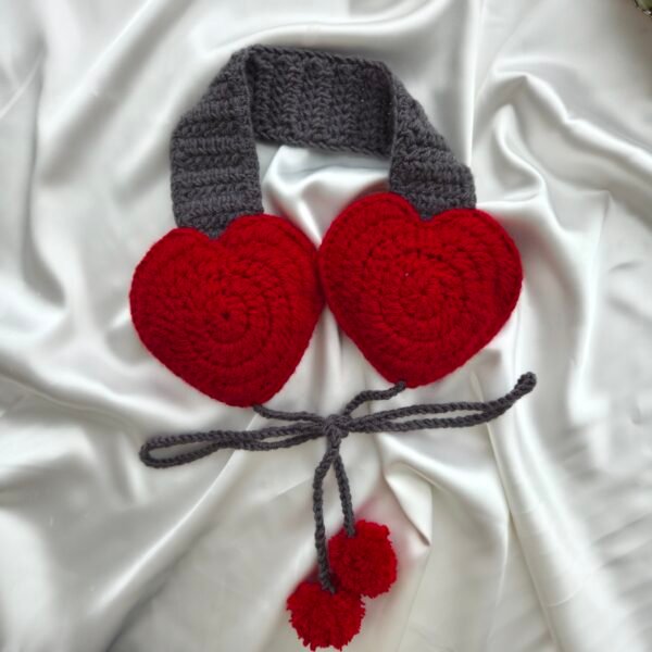 Kırmızı Kalp Kulaklık