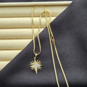20260208_104004 Özel Seri Solar Star Kolye - 14K Altın Kaplama