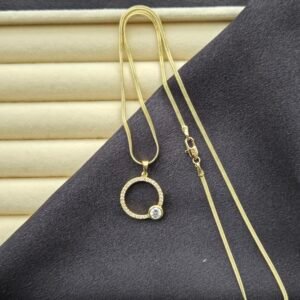 Özel Seri Glow Circle Kolye - 14K Altın Kaplama