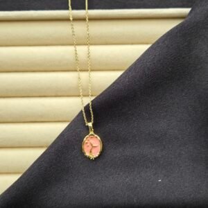 Pink Fish Kolye - Paslanmaz Çelik