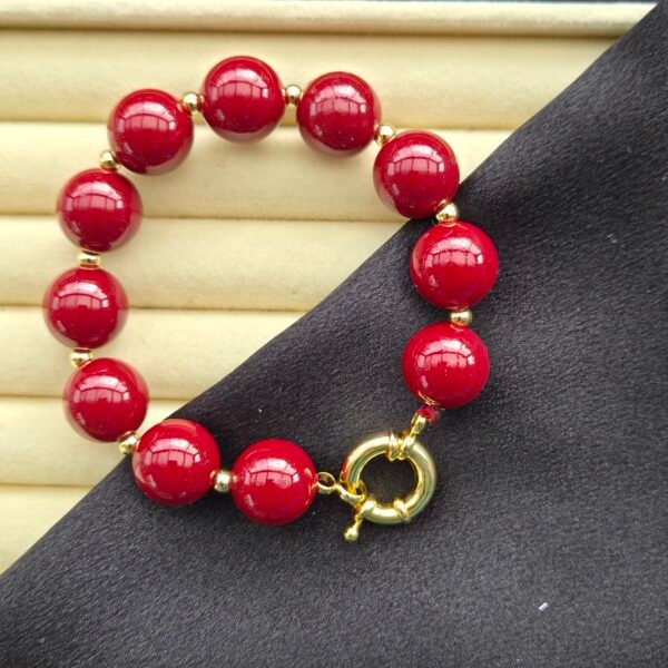 Özel Seri Bordo Gold Tasarım Bileklik