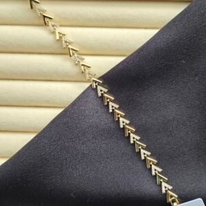 Özel Seri Zirkon Taşlı Ok Bileklik - 14K Altın Kaplama