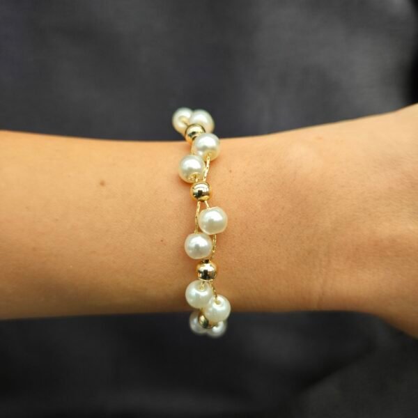 20260208_112756 İncili Örme Bileklik - Paslanmaz Çelik