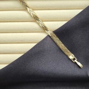 Özel Seri Hasır Gold Bileklik - 14K Altın Kaplama