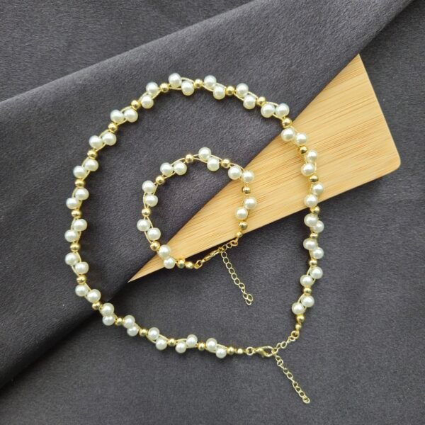 20260208_123702 İncili Örme Bileklik - Paslanmaz Çelik