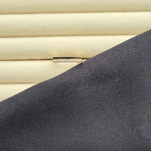 Özel Seri Zirkon Taşlı Köşeli Yüzük - 14K Altın Kaplama