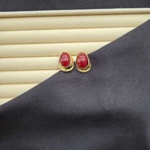 Özel Seri MNG Model Bordo Oval Küpe