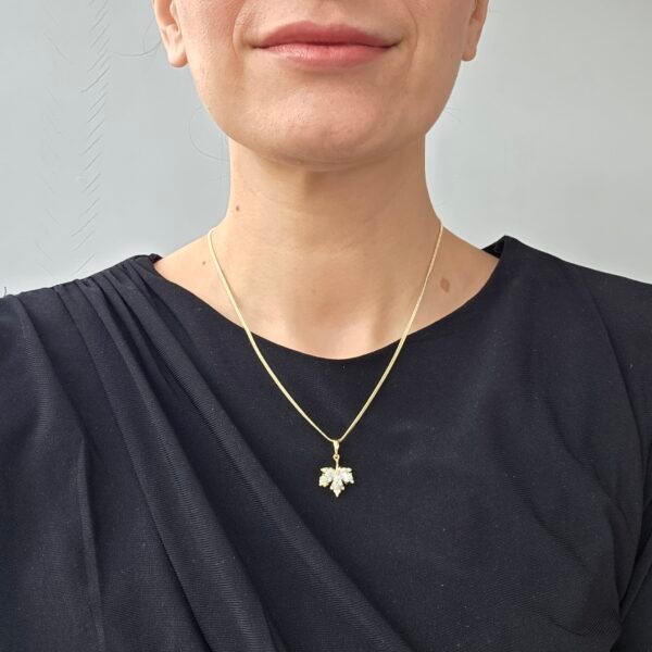 Özel Seri Anatolia Leaf Kolye - 14K Altın Kaplama