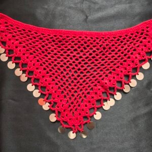 Pullu çok Fonksiyonlu Kırmızı Bandana