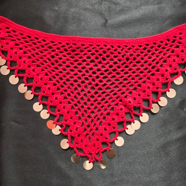 Pullu çok Fonksiyonlu Kırmızı Bandana