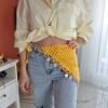 Pullu Çok Fonksiyonlu Sarı Bandana