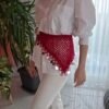 Pullu çok Fonksiyonlu Kırmızı Bandana